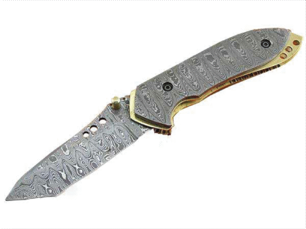 Damascus Folding Knives