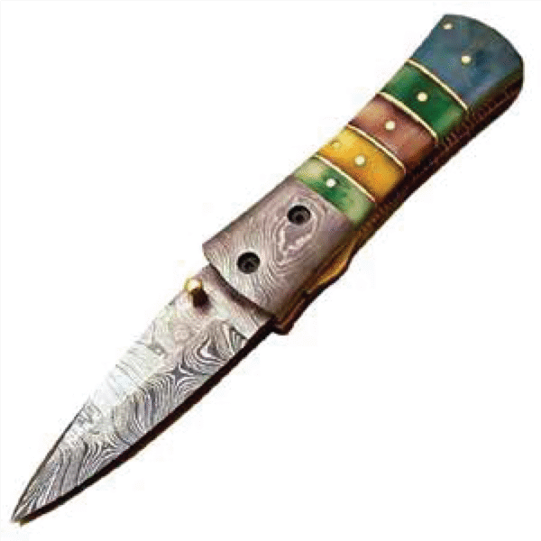 Damascus Folding Knives
