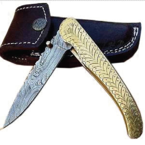 Damascus Folding Knives