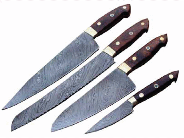 Damascus Kitchen Knives