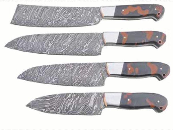 Damascus Kitchen Knives