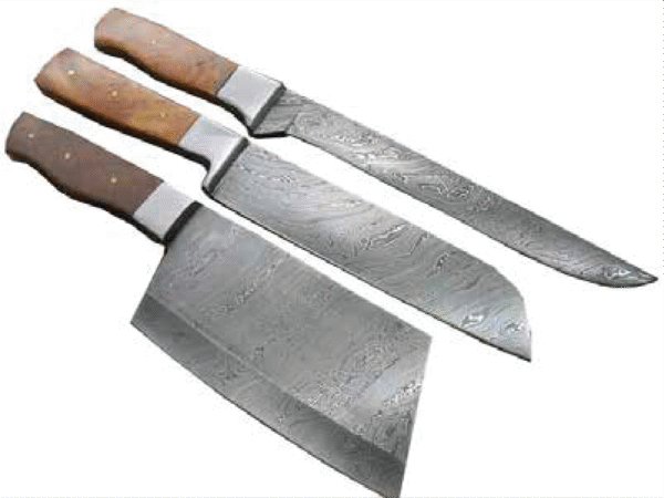 Damascus Kitchen Knives
