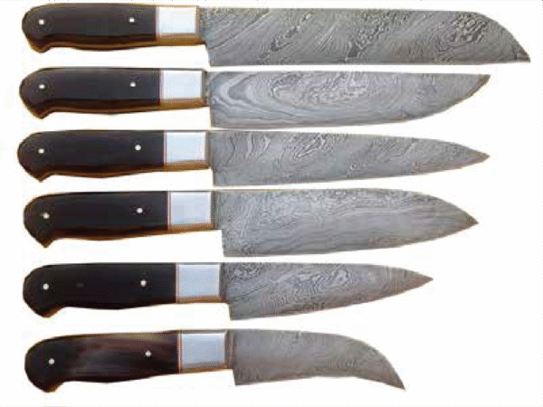 Damascus Kitchen Knives