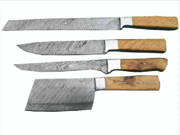 Damascus Kitchen Knives