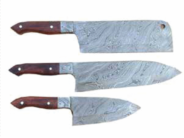 Damascus Kitchen Knives